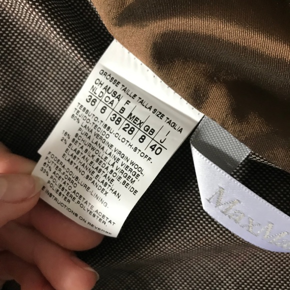 MAX MARA VINTAGE BROWN BLAZER JACKET - Picture 6 of 8